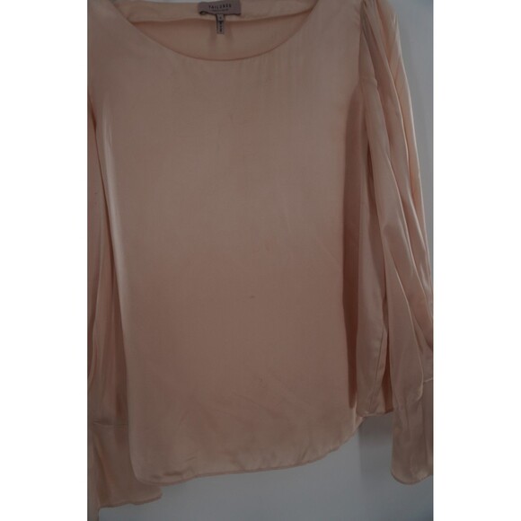 Lafayette 148 Women Shell Flower Silk Blouse NWT Peach Blush Pink Top Size S NWT - Picture 11 of 11